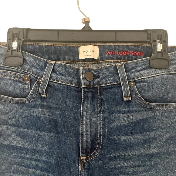 AO.LA Alice + Olivia Good Mid Rise Studded Skinny Jeans - Picture 8 of 9